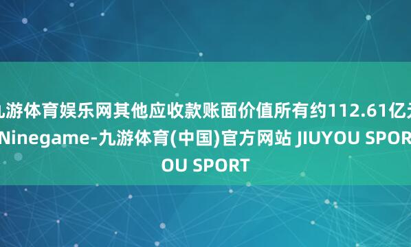 九游体育娱乐网其他应收款账面价值所有约112.61亿元-Ni